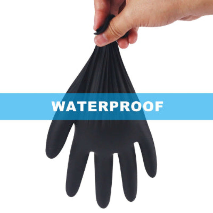 EMALLA DISPOSABLE NITRILE GLOVES BLACK EMALLA CANADA TATTOO SUPPLIES