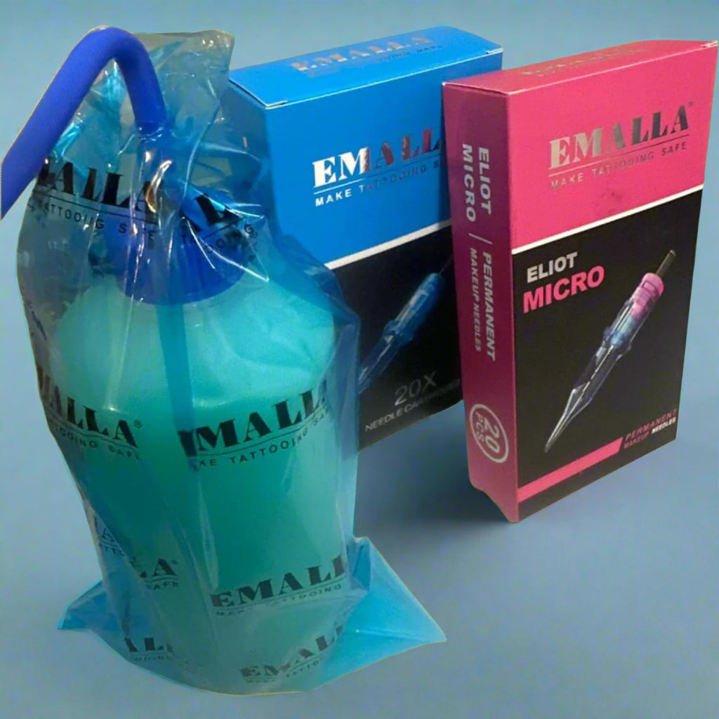 EMALLA WASH BOTTLE BAGS 250 PINK EMALLA CANADA TATTOO SUPPLIES