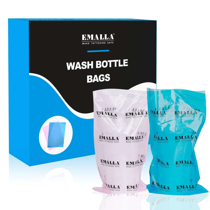 EMALLA WASH BOTTLE BAGS 250 PINK EMALLA CANADA TATTOO SUPPLIES