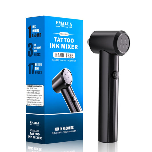 EMALLA ADJUSTABLE TATTOO INK MIXER - BLACK